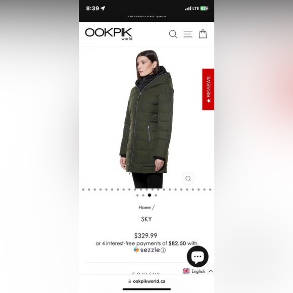 OOKPIK Sky Winter Jacket - Picture 5 of 6